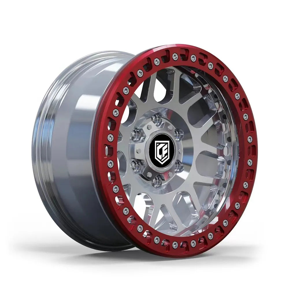 CF CNC Custom 17-26 Inch aluminum alloy beadlock off-road 15x10 5x130 6x139.7 25-50mm ET50 5/6 holes forged wheels rim