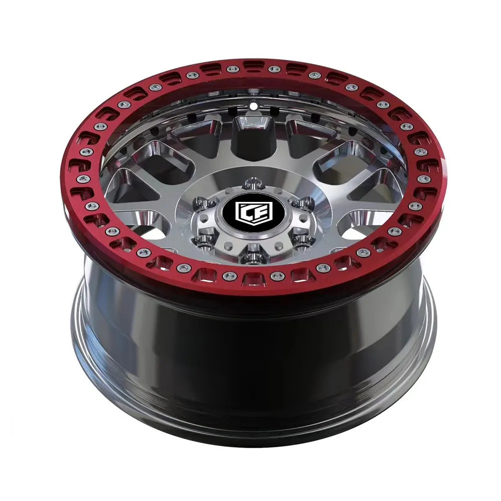 CF CNC Custom 17-26 Inch aluminum alloy beadlock off-road 15x10 5x130 6x139.7 25-50mm ET50 5/6 holes forged wheels rim